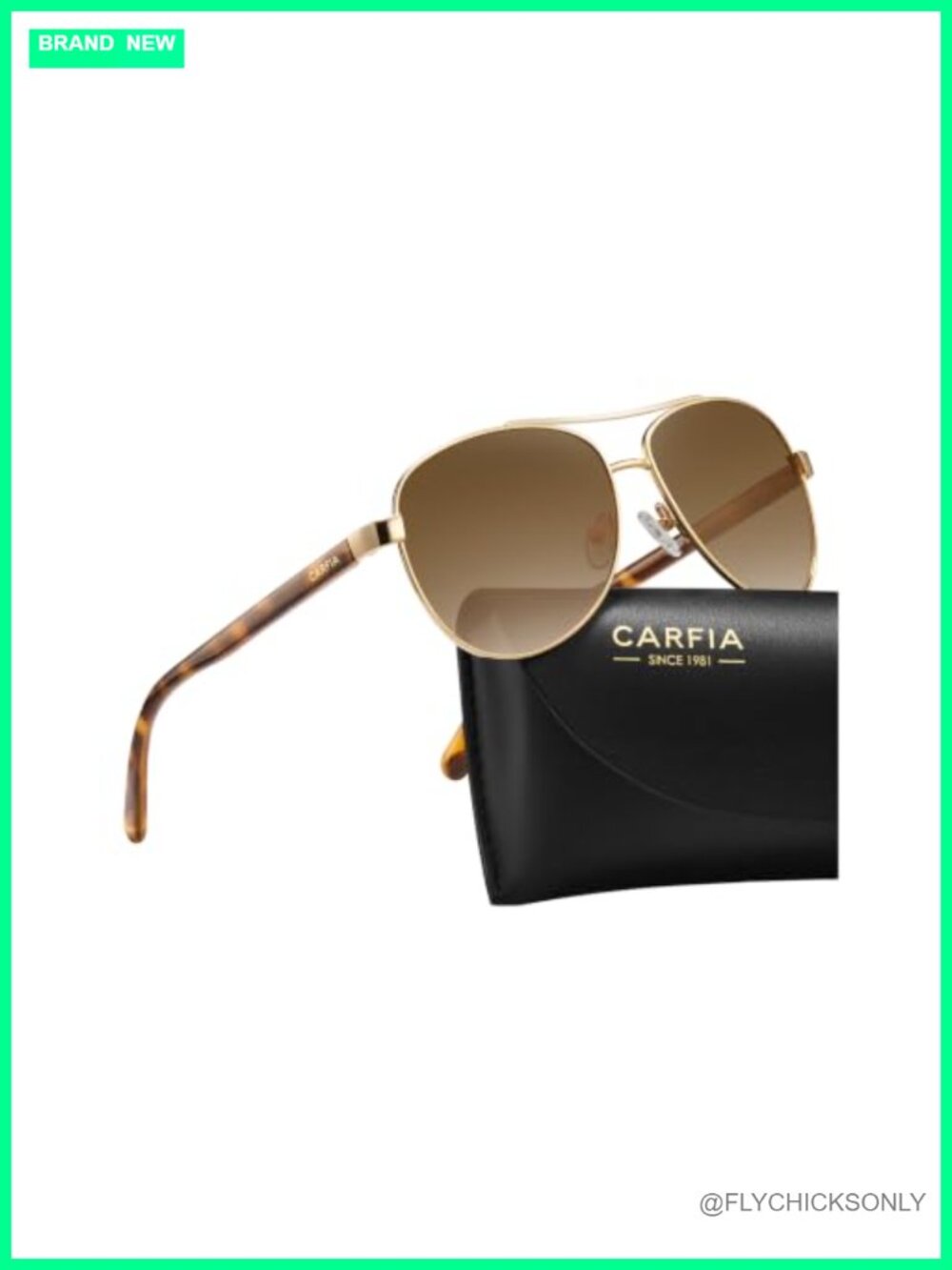 Polarized Aviator Sunglasses UV400 Lightweight Acetate Arms